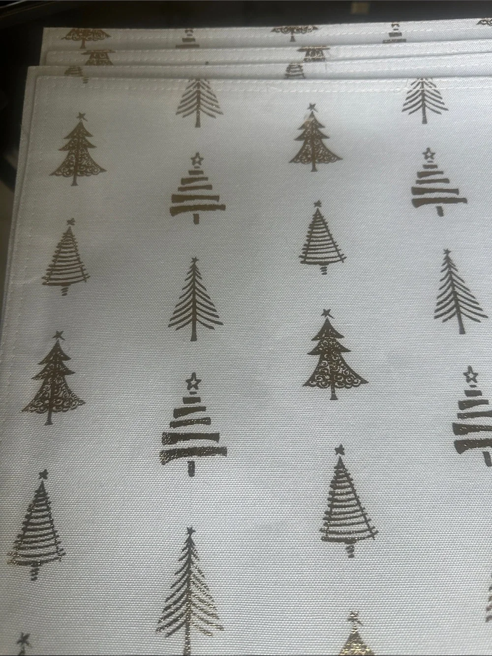 Christmas Novelty Gold Printed Placemats 4